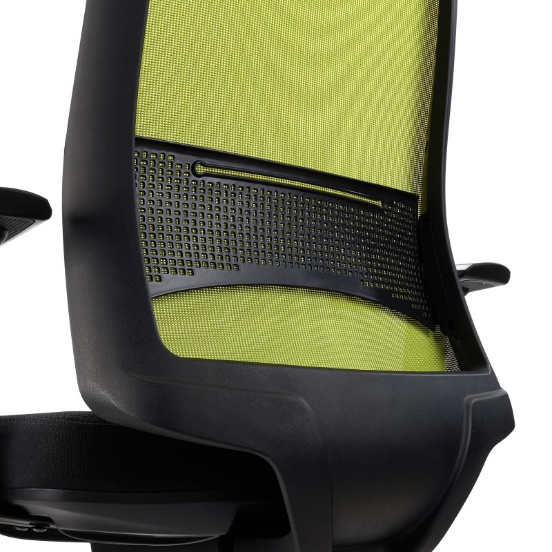 Silla de Oficina Ergonómica SANTOS, uso profesional 8h, negro
