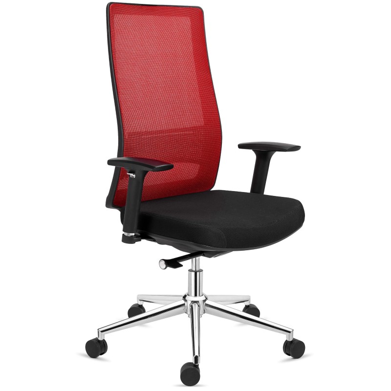 Silla de Oficina Ergonómica SANTOS, uso profesional 8h, negro