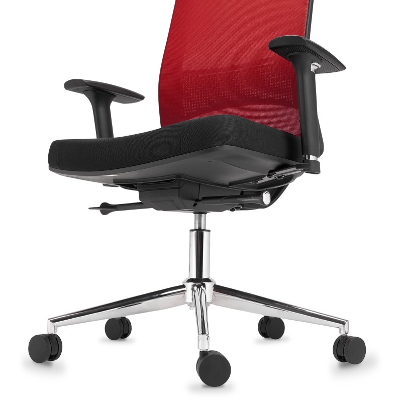 Silla de Oficina Ergonómica SANTOS, uso profesional 8h, negro
