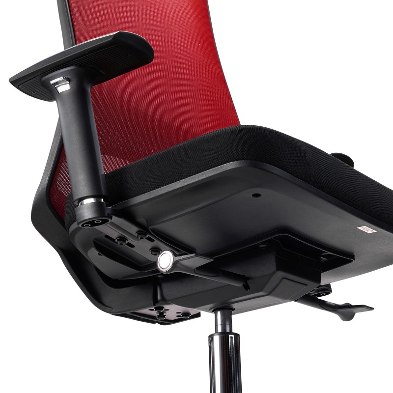 Silla de Oficina Ergonómica SANTOS, uso profesional 8h, negro