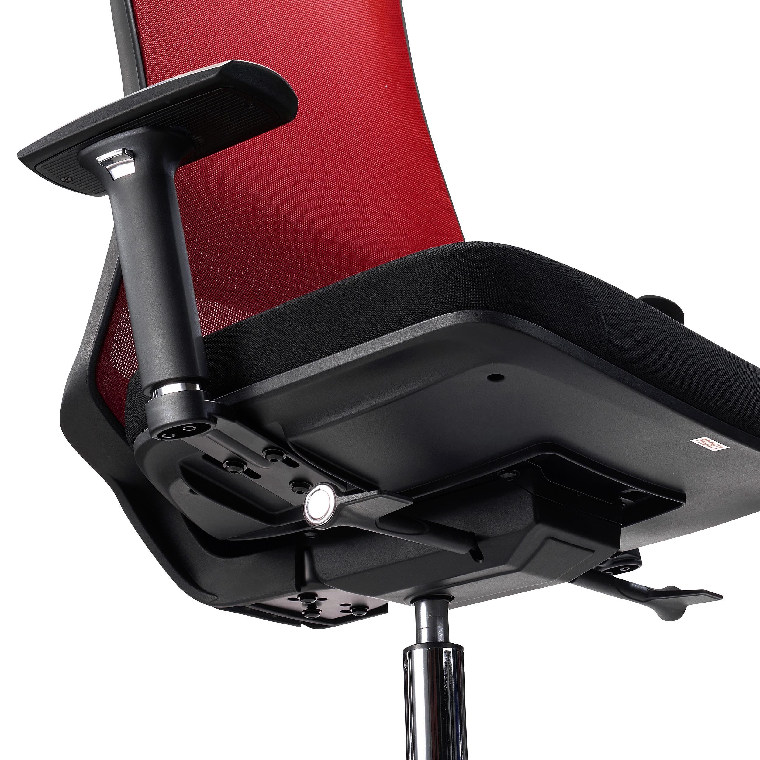 Silla Ergonómica SANTOS, Uso Profesional 8h, Elegante Diseño, En Negro
