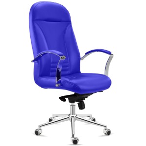 Sillón de Oficina CANCUN, En Piel, Color Negro
