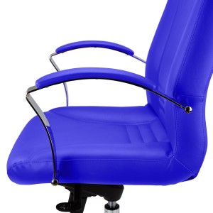 Sillón de Oficina CANCUN, En Piel, Color Negro
