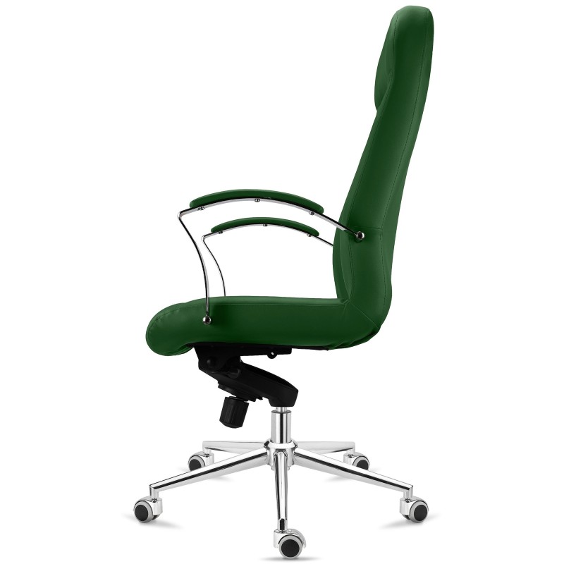 Sillón de Oficina CANCUN, En Piel, Color Negro