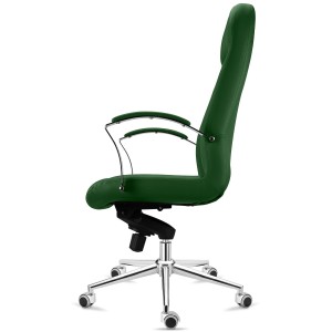 Sillón de Oficina CANCUN, En Piel, Color Negro
