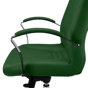 Sillón de Oficina CANCUN, En Piel, Color Negro