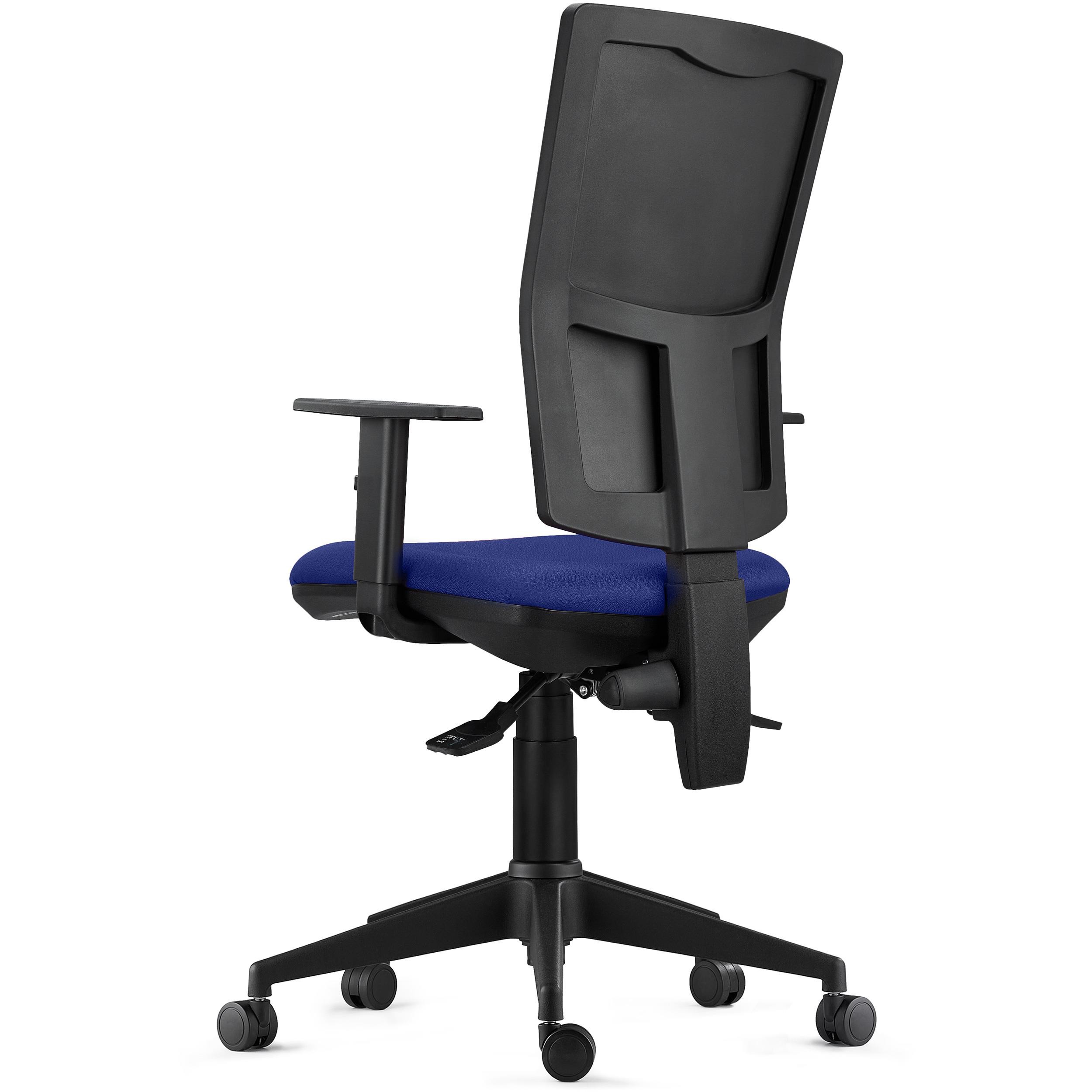 Silla Ergonómica ATLANTA, Mecanismo Sincronizado, Uso 8 Horas, en Tela Negra