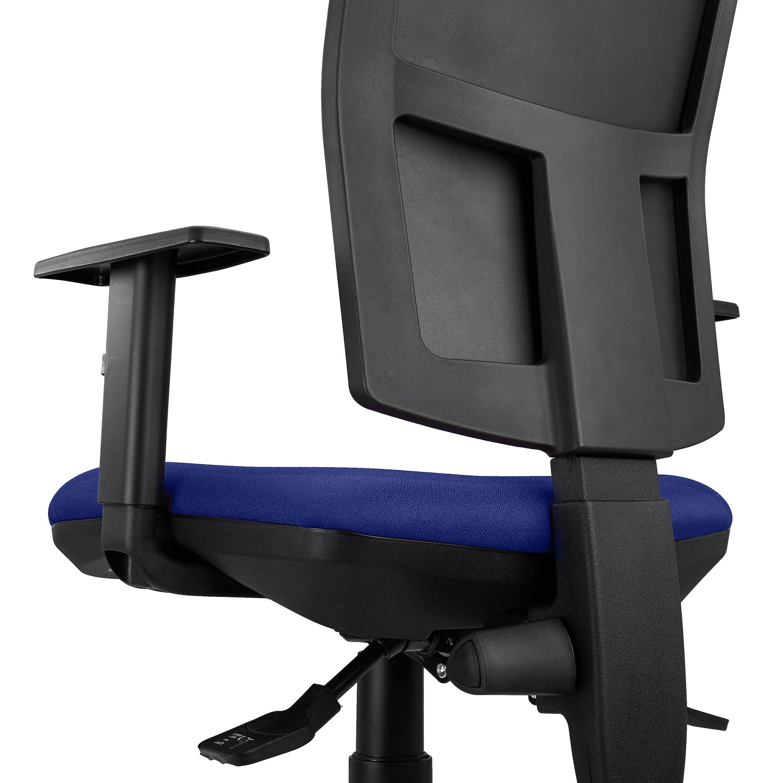 Silla Ergonómica ATLANTA, Mecanismo Sincronizado, Uso 8 Horas, en Tela Negra