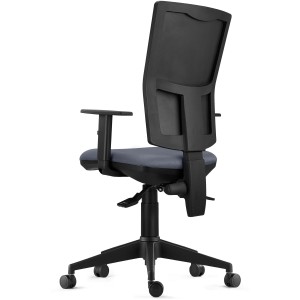 Silla Ergonómica ATLANTA, tela negra