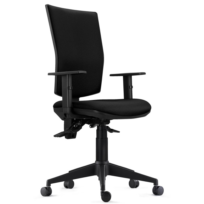 Silla Ergonómica ATLANTA, tela negra