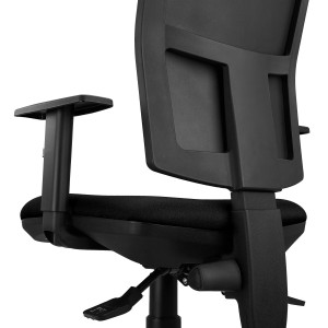 Silla Ergonómica ATLANTA, tela negra