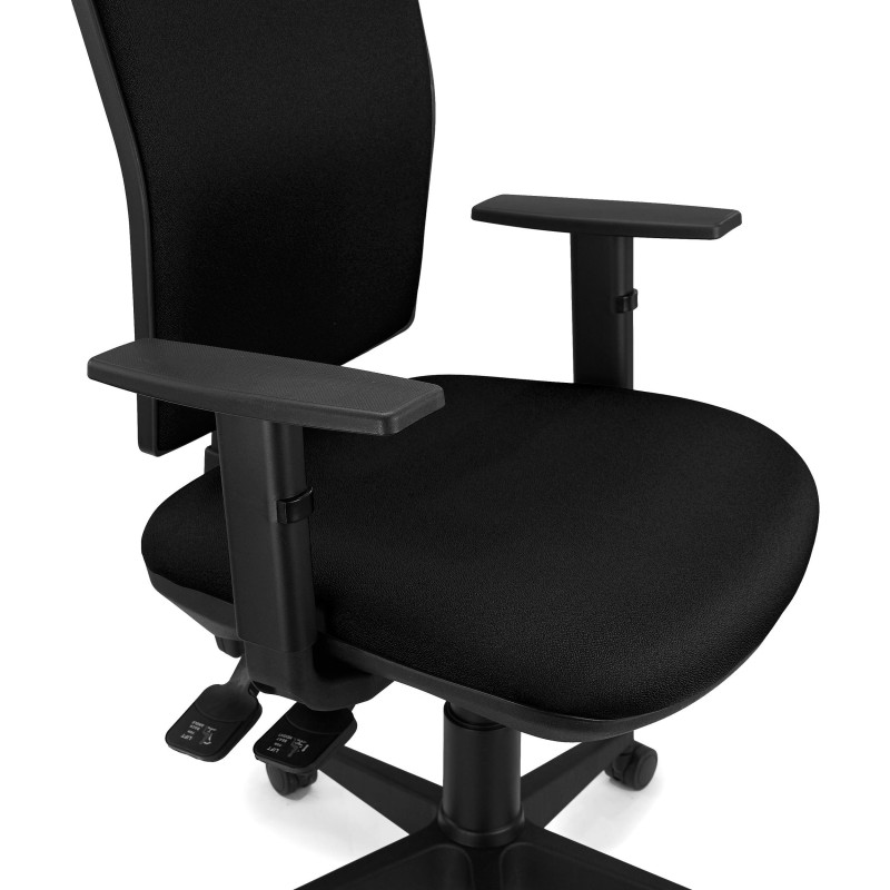 Silla Ergonómica ATLANTA, tela negra