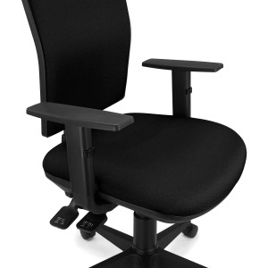 Silla Ergonómica ATLANTA, tela negra