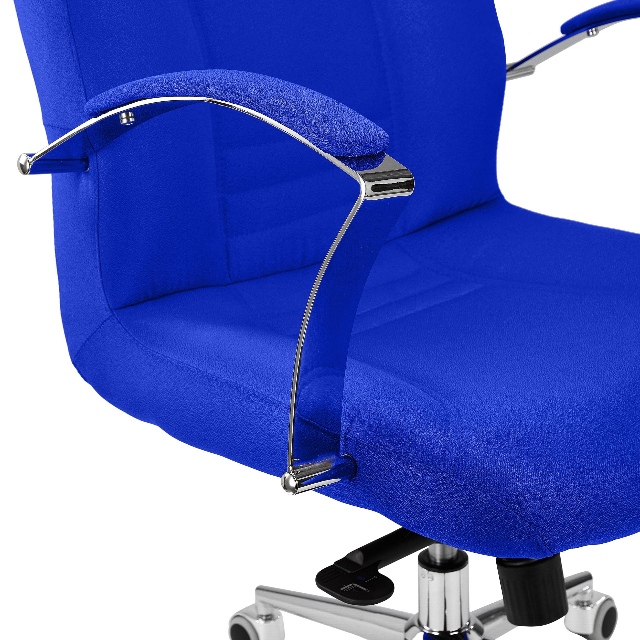 Sillón de Oficina CANCUN, Mecanismo Basculante, Respaldo Alto, en Tela Negra