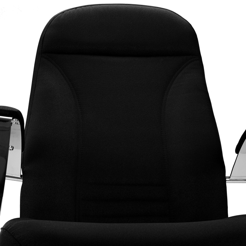 Sillón de Oficina CANCUN, En Tela, Color Negro