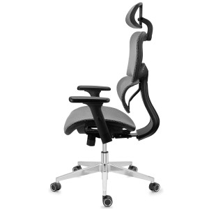 Silla ergonómica VICTORY, totalmente ajustable, malla negra