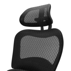 Silla ergonómica VICTORY, totalmente ajustable, malla negra
