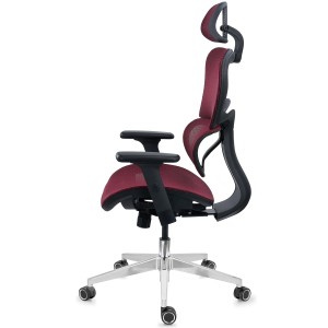 Silla ergonómica VICTORY, totalmente ajustable, malla negra