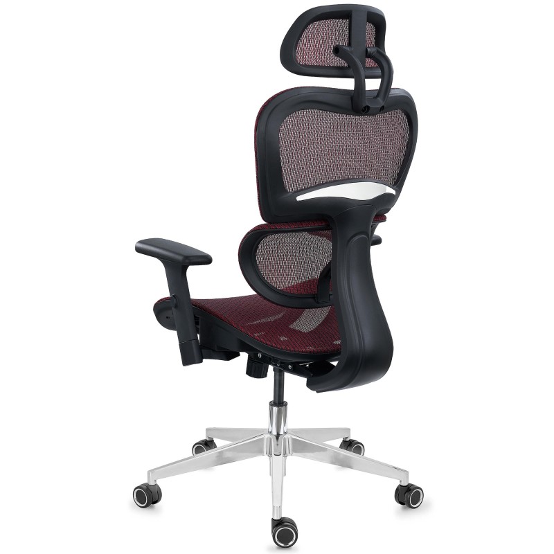 Silla ergonómica VICTORY, totalmente ajustable, malla negra