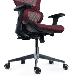 Silla ergonómica VICTORY, totalmente ajustable, malla negra