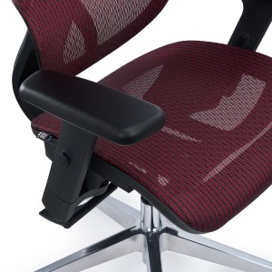 Silla ergonómica VICTORY, totalmente ajustable, malla negra