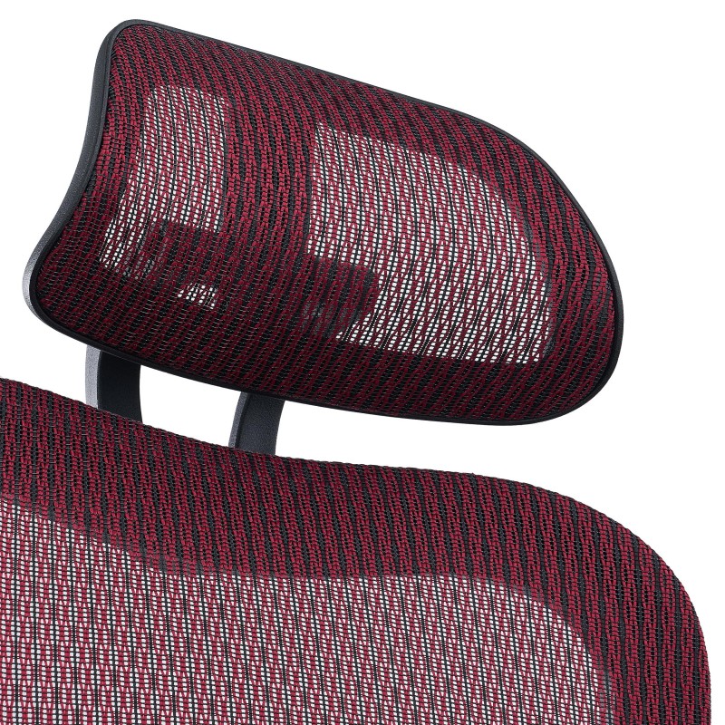 Silla ergonómica VICTORY, totalmente ajustable, malla negra