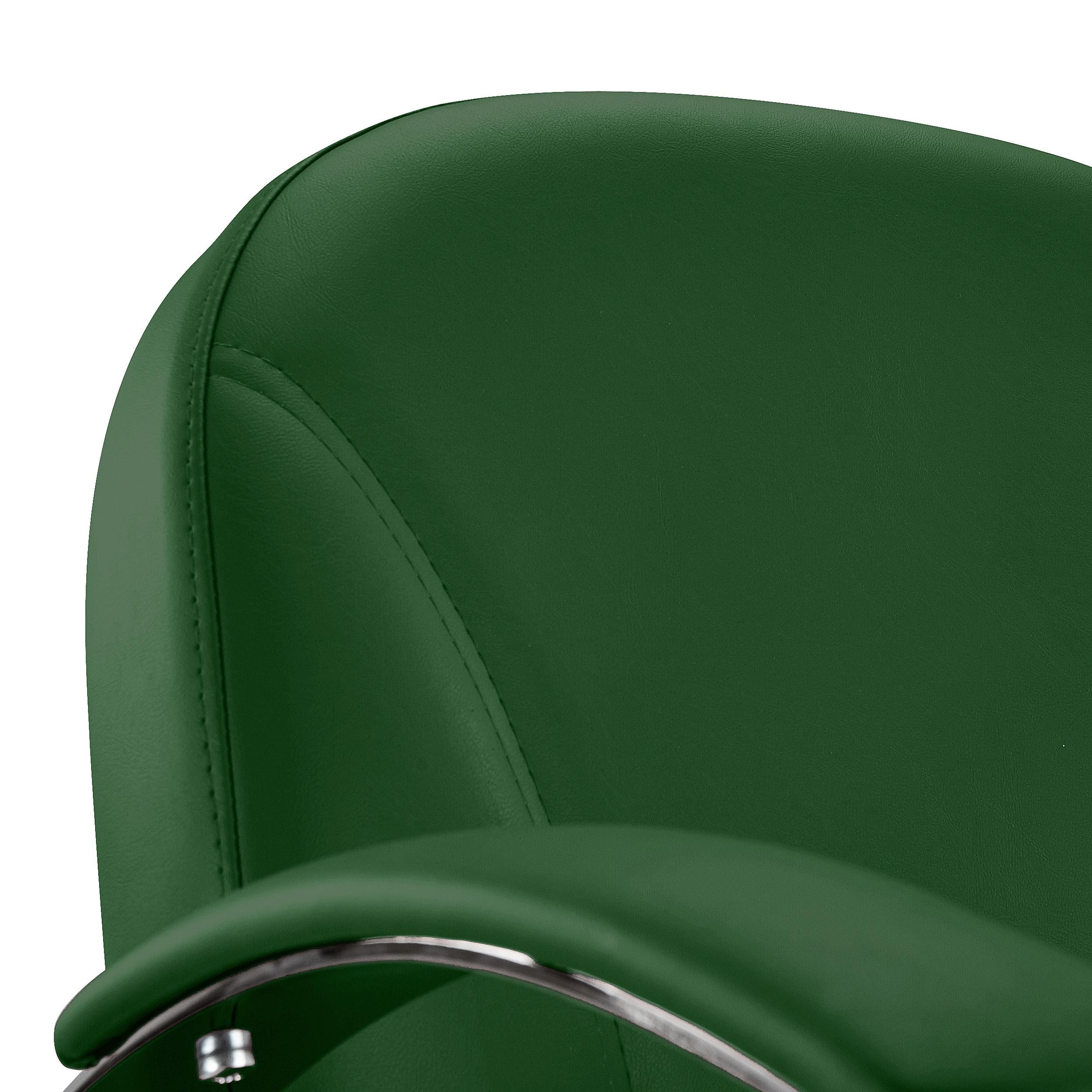 Silla de Confidente CANCUN, Elegante Diseño, Estructura Metálica, en Piel Negra