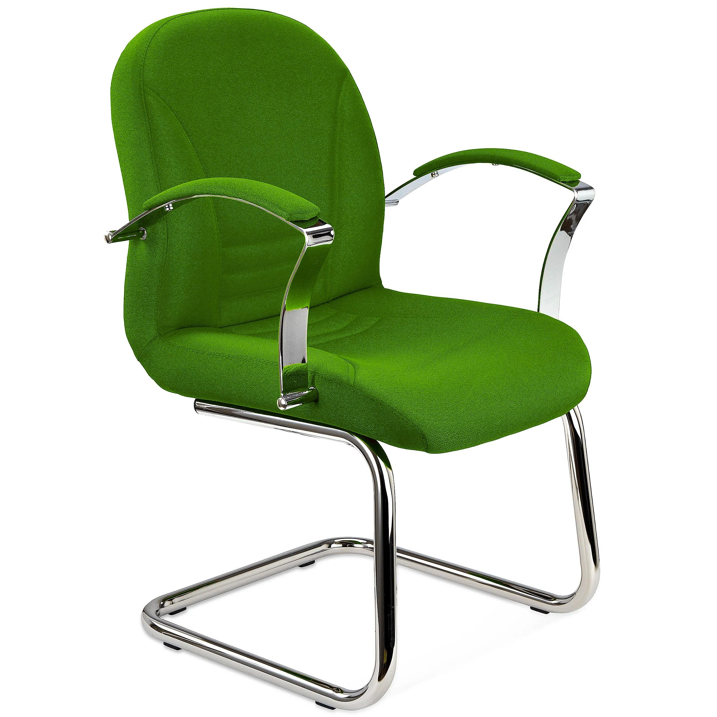 Silla de Confidente CANCUN, Elegante Diseño, Estructura Metálica, en Tela Negra