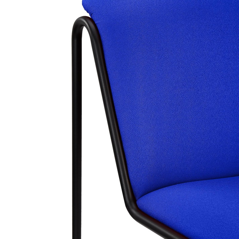 Silla de Confidente LIMA, En Tela, Color Negro
