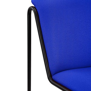 Silla de Confidente LIMA, En Tela, Color Negro