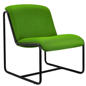 Silla de Confidente LIMA, En Tela, Color Negro