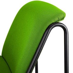 Silla de Confidente LIMA, En Tela, Color Negro