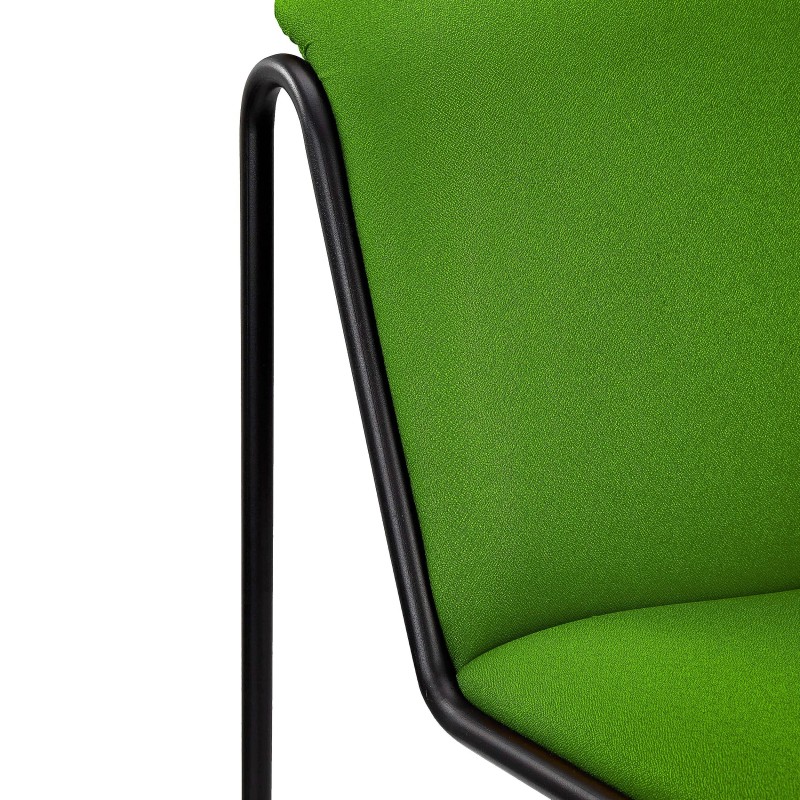 Silla de Confidente LIMA, En Tela, Color Negro