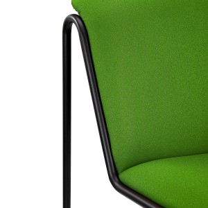 Silla de Confidente LIMA, En Tela, Color Negro