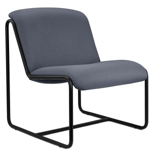 Silla de Confidente LIMA, En Tela, Color Negro