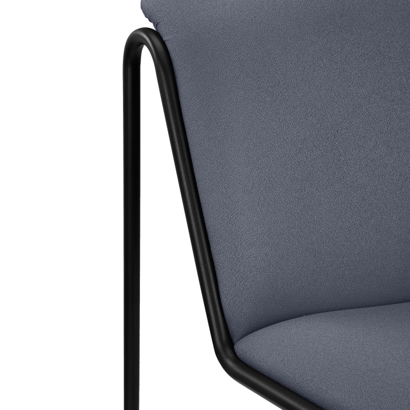 Silla de Confidente LIMA, En Tela, Color Negro