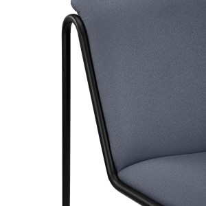 Silla de Confidente LIMA, En Tela, Color Negro