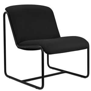 Silla de Confidente LIMA, En Tela, Color Negro