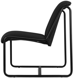 Silla de Confidente LIMA, En Tela, Color Negro
