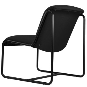 Silla de Confidente LIMA, En Tela, Color Negro