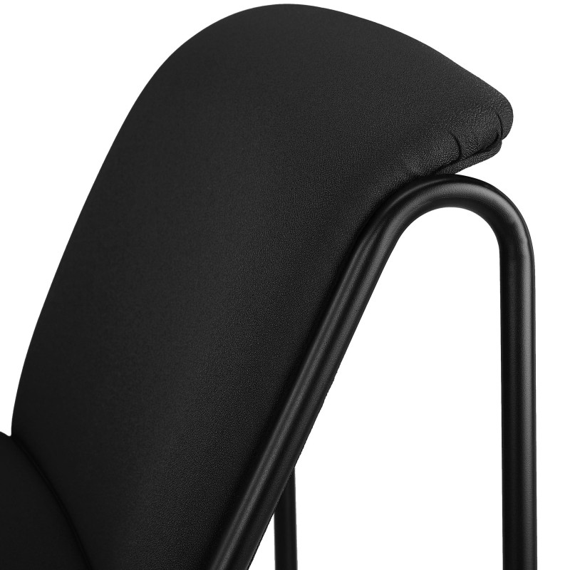 Silla de Confidente LIMA, En Tela, Color Negro