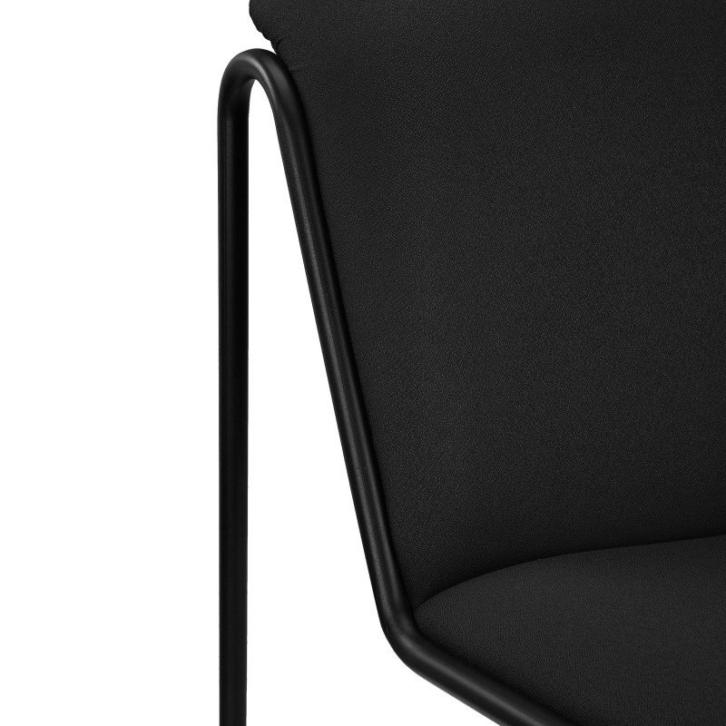 Silla de Confidente LIMA, En Tela, Color Negro