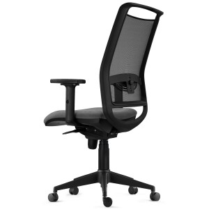 Silla Ergonómica NEPTUNO en Malla y Tela Negra