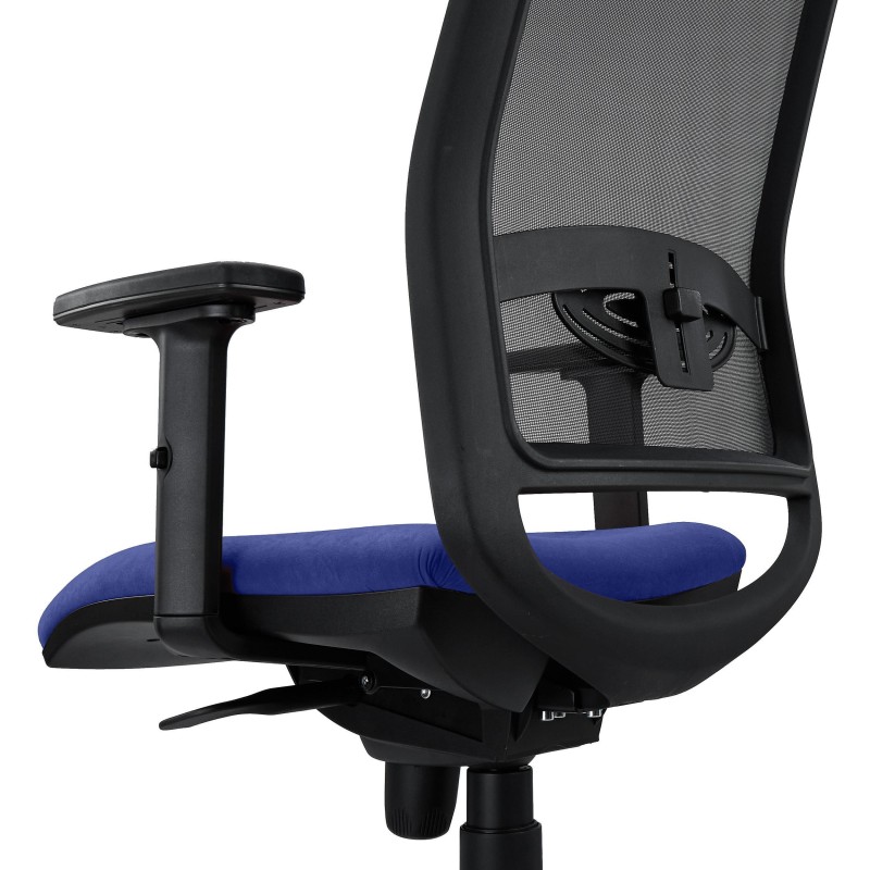 Silla Ergonómica NEPTUNO en Malla y Tela Negra