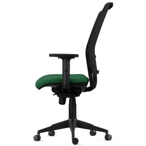 Silla Ergonómica NEPTUNO en Malla y Tela Negra