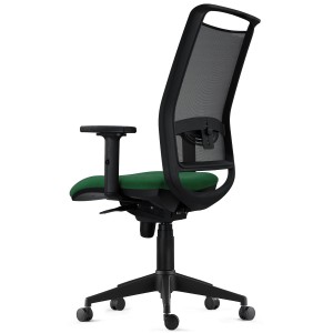Silla Ergonómica NEPTUNO en Malla y Tela Negra