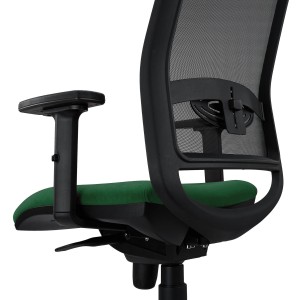 Silla Ergonómica NEPTUNO en Malla y Tela Negra
