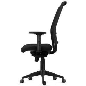 Silla Ergonómica NEPTUNO en Malla y Tela Negra