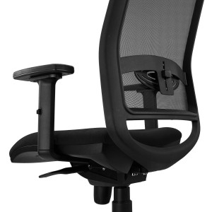 Silla Ergonómica NEPTUNO en Malla y Tela Negra