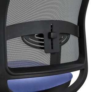 Silla Ergonómica NEPTUNO, Reposacabezas, en Malla y Tela Negra